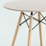 Стол EAMES DSW D80 бежевый, столешница МДФ, ножки массив бука в Ставрополе