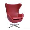 Кресло EGG STYLE CHAIR красный, натуральная кожа в Ставрополе