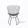 Bertoia металлический черный с черной подушкой из экокожи в Ставрополе