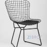 Bertoia металлический черный с черной подушкой из экокожи в Ставрополе