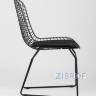 Bertoia металлический черный с черной подушкой из экокожи в Ставрополе