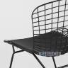 Bertoia металлический черный с черной подушкой из экокожи в Ставрополе