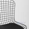 Bertoia металлический черный с черной подушкой из экокожи в Ставрополе