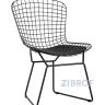Bertoia металлический черный с черной подушкой из экокожи в Ставрополе