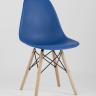 Стул Eames DSW синий пластиковый, сталь, натуральный массив бука, 4 шт. в Ставрополе