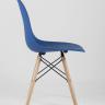 Стул Eames DSW синий пластиковый, сталь, натуральный массив бука, 4 шт. в Ставрополе