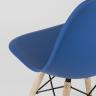 Стул Eames DSW синий пластиковый, сталь, натуральный массив бука, 4 шт. в Ставрополе