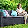 Arizona b:rattan, Диван трехместный, антрацит (3-х местная подушка) в Ставрополе