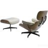 Кресло EAMES LOUNGE CHAIR и оттоманка EAMES LOUNGE CHAIR бежевые в Ставрополе