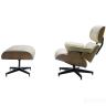 Кресло EAMES LOUNGE CHAIR и оттоманка EAMES LOUNGE CHAIR бежевые в Ставрополе