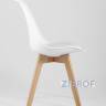 Eames DST, диаметр стола 80 см, 3 стула Frankfurt белые в Ставрополе