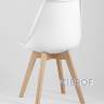 Eames DST, диаметр стола 80 см, 3 стула Frankfurt белые в Ставрополе