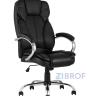 TopChairs President офисное черное в обивке из экокожи, механизм качания и регулировки Top Gun в Ставрополе