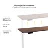 Стол с регулировкой высоты E6 белый/ЛДСП коричневый дуб, 140x60 в Ставрополе