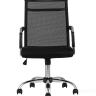 Компьютерное кресло TopChairs Clerk офисное черное в обивке из экокожи, механизм качания Top Gun в Ставрополе