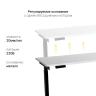 Стол с регулировкой высоты E6 черный/ЛДСП белый, 120x60 в Ставрополе
