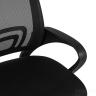 Компьютерное кресло TopChairs Simple офисное черное в обивке из текстиля с сеткой, механизм качания Top Gun в Ставрополе