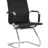 Кресло офисное TopChairs Visit черное в обивке из экокожи в Ставрополе