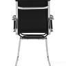 Кресло офисное TopChairs Visit черное в обивке из экокожи в Ставрополе