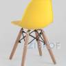 Комплект мебели детский стол Eames белый, 2 желтых стульчика в Ставрополе