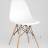Eames D80 черный, 2 стула Eames DSW белые