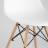 Eames D80 черный, 2 стула Eames DSW белые