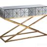KFG113 Консоль с матовой зерк. отделкой 2 ящика 120*42*78см в Ставрополе