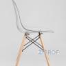 Eames D80 стол стеклянный, четыре стула прозрачные в Ставрополе