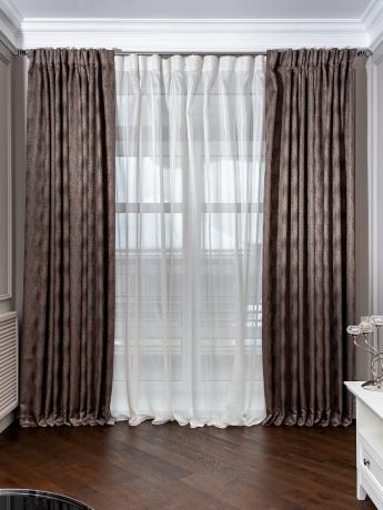 121GD-SASHA-TUL KREM Тюль SASHA кремовый  275*320см в Ставрополе