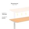 Стол с регулировкой высоты M1 белый/ЛДСП бук, 140x60 в Ставрополе